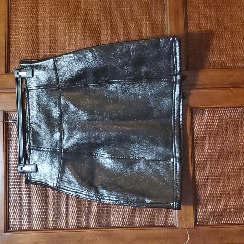 Free People vegan faux leather skirt